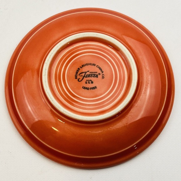 Fiesta Persimmon Saucer Replacement Only LLB 1997 Homer Laughlin - Picture 2 of 4
